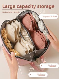 COLORFUL SUMMER DRESS | Large Capacity Travel Underwear Organizer Bag