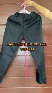 Black Garterized Pants School Uniform for Boys Elementary High School | Theo Clothing