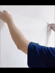 Soft whiteboard wall stickers with magnetic writing surface can be removed without damaging the wall