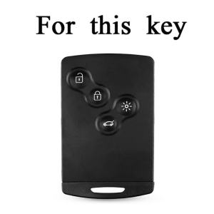 For Renault Duster Captur Clio Logan Megane 1 2 3 Koleos Scenic Nema Fluence Zoe Accessory 4 Buttons Silicone Car Key Case Cover