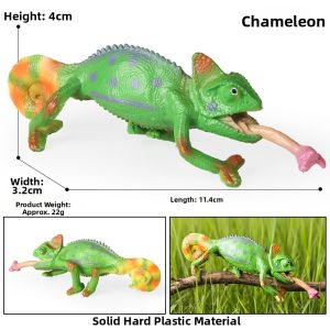 Realistic Educational Chameleon Toy Model for Children