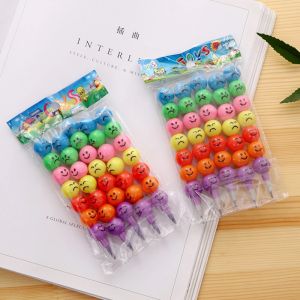 10Pcs Lollipop Building Block Pencil Graffiti Pen for Children Birthday Party Favors Student Back To School Gifts Pinata Fillers