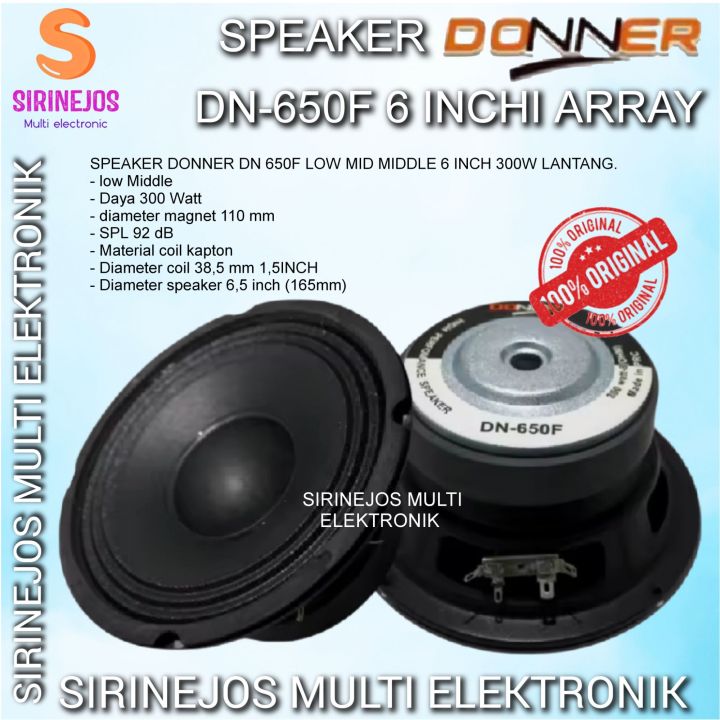 SPEAKER DONNER DN 650F LOW MID MIDDLE INCH 300W ARRAY Speaker