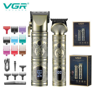 VGR 670 Hair Trimmer Electric Hair Clipper Professional Hair Cutting Machine Cordless Haircut Machine Metal Trimmer for Men