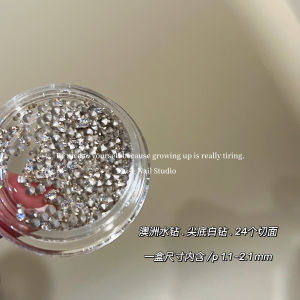 Ultra-Shiny Australian Rhinestone round Cone Shape 24 Facet Drill Super Sparkling Nail Art Decorations Beauty Tools