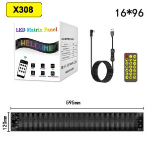 Demon Eyes Car LED Logo APP LED Matrix Pixel Panel Night Light DIY Programmable Flexible LED Display for Car Truck Accessories