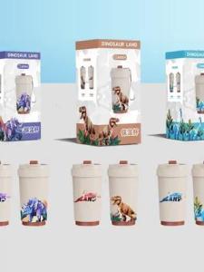 Cốc Giữ Nhiệt Hình Khủng Long Cho Trẻ Em Cốc Đựng Nước Di Động Chống Rơi Cho Trẻ Đi Học Mẫu Giáo Và Tiểu Học