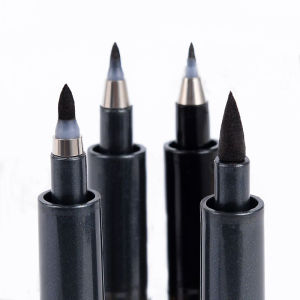 4 Different Size Refillable Soft Tip Pen for Calligraphy Sketching Tracing and Signing.