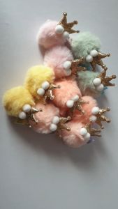 Jepit Rambut Pompom Mahkota Anak – 1 Set Isi 2 Pcs