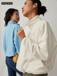 Konikoni Light Outdoor Double-Sided Polar Fleece Sports Outwear Micro Profile Womens Heattech Fleece Sweater Fall and Winter Inner Wear