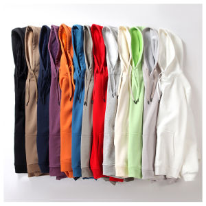 IELGY 13 Color plus size Cotton Hooded Sweat Mens New Pocket Loose Casual Top for Couple
