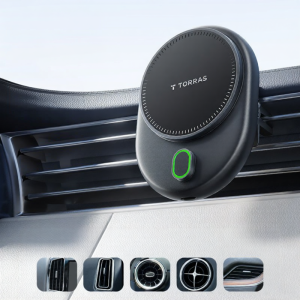 TORRAS | Cooling Fast Wireless Car Charger Phone Holder Magnetic Suction