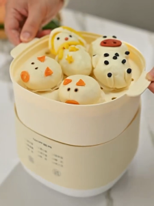 SMAUTOP【Local Warehouse+COD】Small Electric Stew Pot 1L Ceramic 24H Reservation Multi-Function Baby Food Soup Porridge Home Use