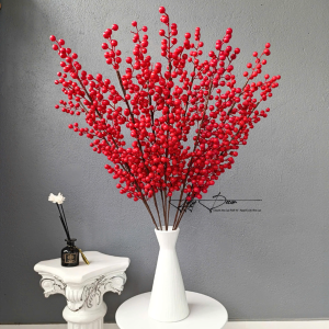 Combo 10 Cành Đ ào Đông Đại 12 Nhánh Dài 97cm trang trí Hoa Lụa LyLy Decor