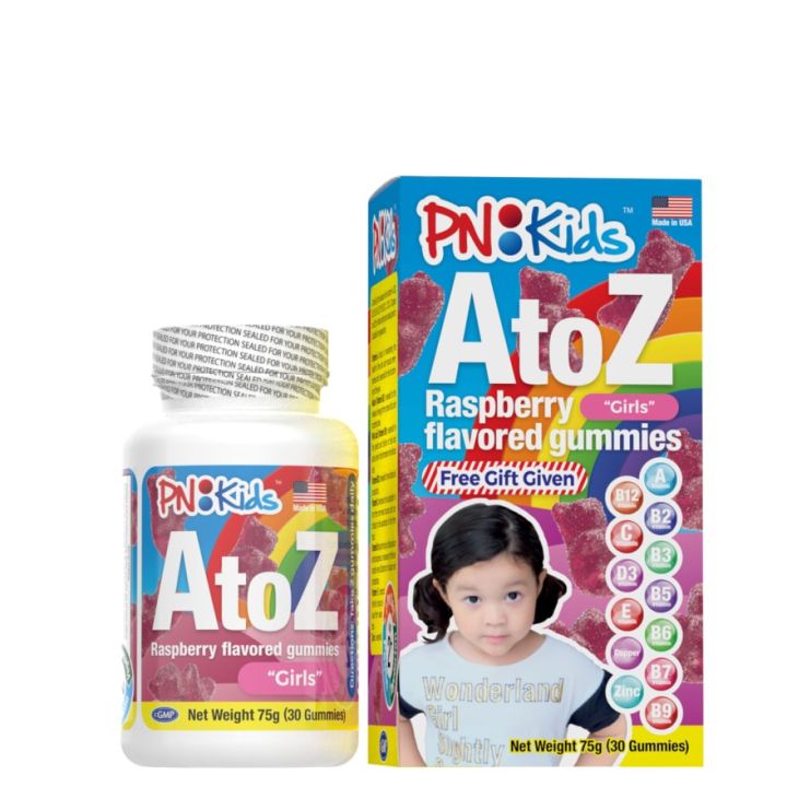 PNKIDS AZ Girls Multivitamins + Minerals Gummies 30s Lazada