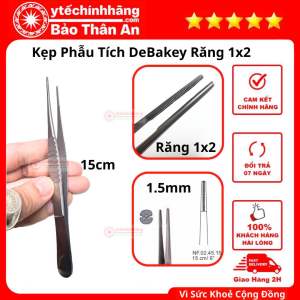 Kẹp Phẫu Tích DeBakey Răng 1x2