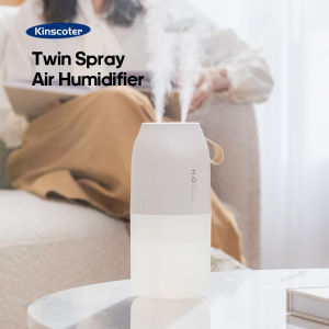 KINSCOTER Ultrasonic Air Humidifier 300ml 2000mAh Battery USB Sprayer Diffuser Releases Smooth Water Mists for Home Office