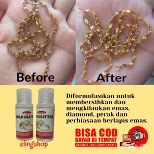 Cairan Pembersih Pengkilap Perhiasan Emas Perak Imitasi