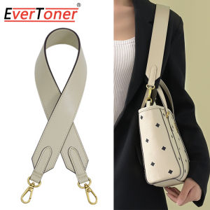 EverToner สายกระเป๋ากว้างสำหรับตะกร้า MCM กระเป๋าสะพายไหล่ป้องกันการสึกหรอปรับเปลี่ยนกระเป๋าหนังวัวแท้ Tali Bahu
