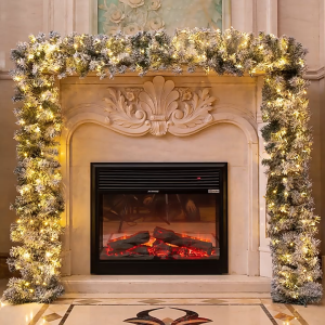 2.7M Christmas wreath green Christmas wreath pine vine hanging ornaments suitable for Christmas wedding party decoration