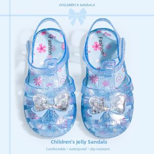 JIFANPAUL | Summer Princess Style Crystal Soft Sole Sandals