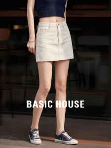 Basic House | High Waist Straight A-Line Mini Skirt