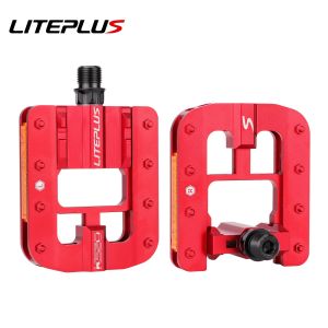 MEROCA | LITEPLUS All-aluminum Alloy Folding Bicycle Pedals Anti-slip Quick Folding Bike Pedals BMX Bicycle Folding Pedals Bicycle Parts