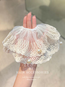 ZUOOU | Double Layer Lace Pearl Hair Band