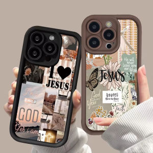 Jesus Pattern Color Phone Case For iPhone 17 Air 16E 16 15 13 11 Pro Max 14 Plus 12 Mini 8 7 X XR Soft Shockproof Cover Coque