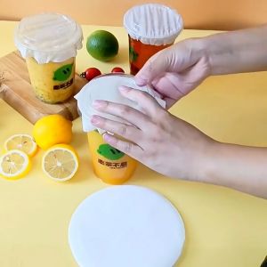 【ส่งจากกทม|พร้อมสต็อก】 กระดาษกันน้ำหก 500แผ่น กระดาษปิดปากแก้วกันหก ใช้หลอดเจาะได้ ฝาปิด 12 cm 13cm 14cm กระดาษกันหก กระดาษปิดแก้ว