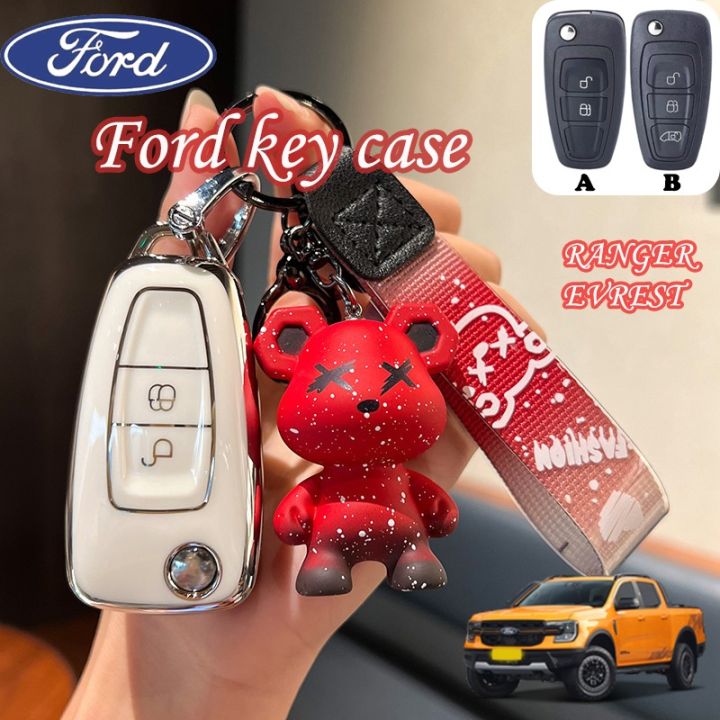 เคสกุญแจรีโมทรถยนต์ สําหรับ Ford Ford 2 3 ปุ่ม Ford RANGER EVEREST ...