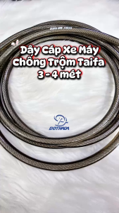 Khóa Dây Xe Máy Chống Trộm Taifa - Dài 3 Mét Và 4 Mét