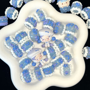 Overweight Oil Hand-Painted Bead Material Bubble Monster Cute Particle Crossbody Phone Chain Transparent Blue Purple Fashion Jewelry