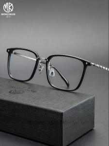 MOKCHEON | Titanium Lightweight Adjustable Prescription Glasses for Large Faces 150mm