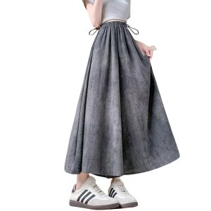 Quần Váy Ống Rộng Ice Silk Nhanh Khô Mùa Hè Thời Trang Cho Bà Bầu Quần Váy Chữ a Thời Trang Cho Phụ Nữ Mang Thai