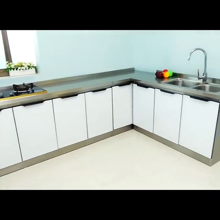 Stainless Steel Kitchen Storage Cabinet Sets Stove Cupboard Kabinet ...