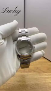 36mm/40mm Silver Watch Case Sapphire Glas Watch Case 904L Stainless Steel Fit NH34 NH35 NH36 NH38 ETA2824 PT5000 Movement