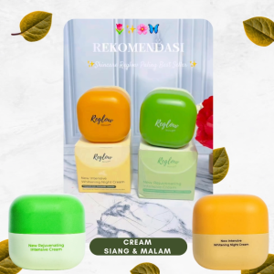 Reglow Intensive Cream Siang dan Malam Skincare dr Shindy Krim Anti-Aging Dan Perawatan Jerawat Skincare Mengandung Niacinamide Dan Aha - Lazada