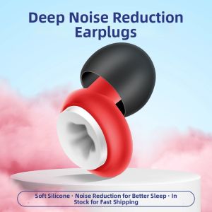 Super Noise Reduction Silicone Earplugs Sleep Soundproofing Special Anti-noise Sleep Earplugs Anti-snoring Waterproof