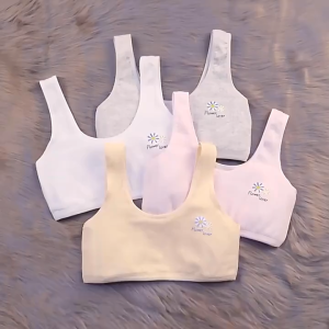 Baby Bra Children Bra Student Breathable Sports Bra Cotton Tank Top Pure Girl Training Bra Cotton