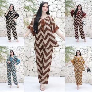 SETELAN ONE SET FUJI KERUCUT // LENGAN TEROMPET // BAHAN RAYON // LD 120