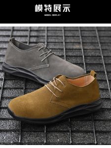 Giày Bảo Hộ Lao Động Gọn Nhẹ Giày Làm Việc Hàn Điện Da Bò Chống Thối Thoáng Khí Mùa Hè Đế Mềm Chịu Mài Mòn Thoải Mái Mềm Mại Mềm Mại Chống Va Đập Cho Nam