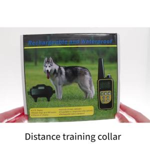 Electric Dog Training Collar Rechargeable Anti Barking Shock Vibration Collar Waterproof Trainer for All Dogs Pet with Clicker