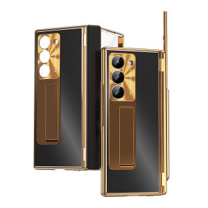 Vỏ hợp kim nhôm cho Samsung Galaxy Z Fold 6 Fold 7 với bút cảm ứng bảo vệ toàn bộ miếng dán film thủy tinh đứng