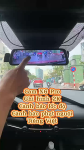 Camera hành trình ô tô N6 Pro Carlover 2k có wifi kết nối với điện thoại GPS cảnh báo làn đường cảnh báo tốc độ giao thông