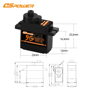 Dspower 9g Micro Clutch Servo Plastic Gear 1.20kg 4.8~6.0V DC for RC Plane Helicopter Aircraft Glider Wltoys Model Accessories