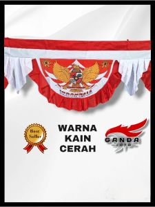 bendera background Garuda lidah umbul umbul gelombang kualitas terbaik