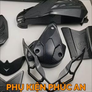Combo đầy đủ phụ kiện cho xe AB Airblade năm 2016 2017 2018 2019 ốp trang trí carbon gắn Air Blade cacbon