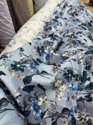VẢI LINEN BỘT XANH ĐẬU ĐEN TRẮNG RÊUVÀNG CHANH