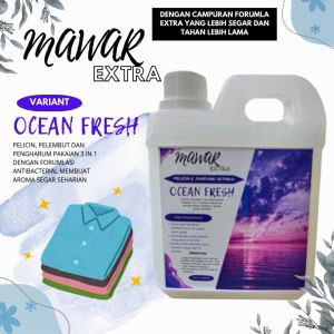 Pewangi Setrika laundry MAWAR extra aroma segar OCEAN FRESH netto : 1 L